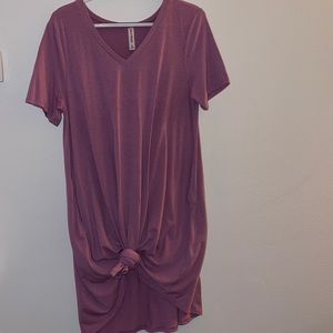 Lilac t shirt dress